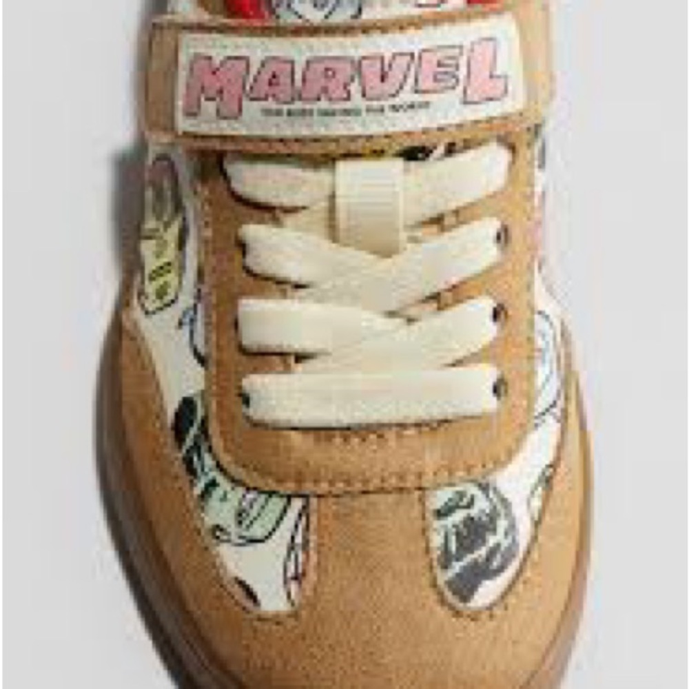 H&M Marvel Kids Tan and Cream Sneakers
